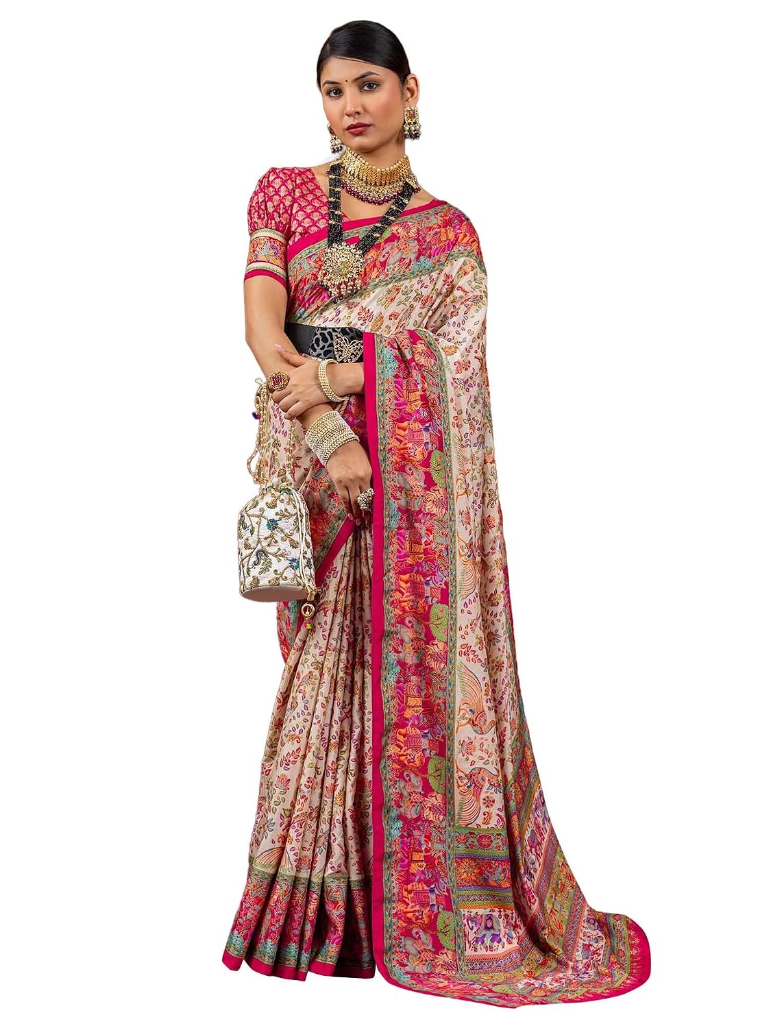 AKHILAM Women's Kanjivaram Pure Soft Silk Saree With Unstitched Blouse Piece - Review, Price and Buying Guide