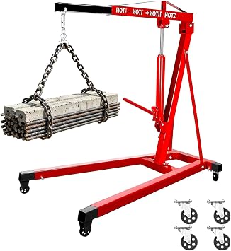 2 Ton Engine Hoist Cherry Picker with 8 Ton Hydraulic Pump