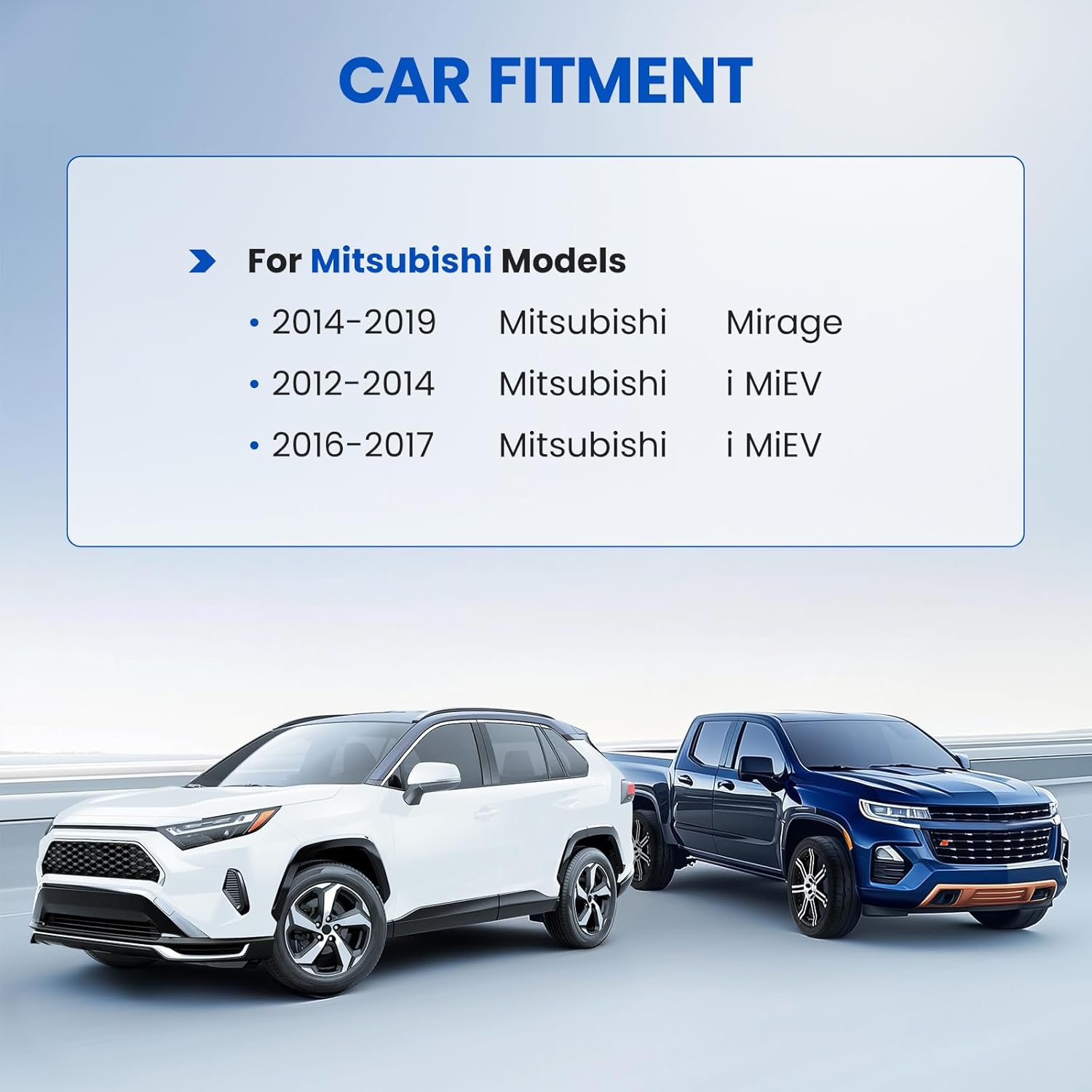 HVAC Blower Motor Assembly Compatible with Mitsubishi Mirage 2014-2019 / i-MiEV 2012-2017 - Replaces OEM 7802A247, 7802A249, PM4818 - A/C Heater Fan Blower Motor