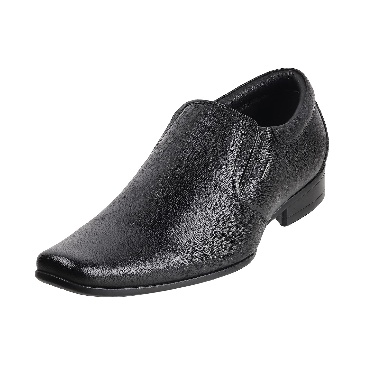 Metro Mens Leather Black Mocassin (Size (8 UK (42 EU)) (B09DVD5S9F) Amazon Price History, Amazon Price Tracker