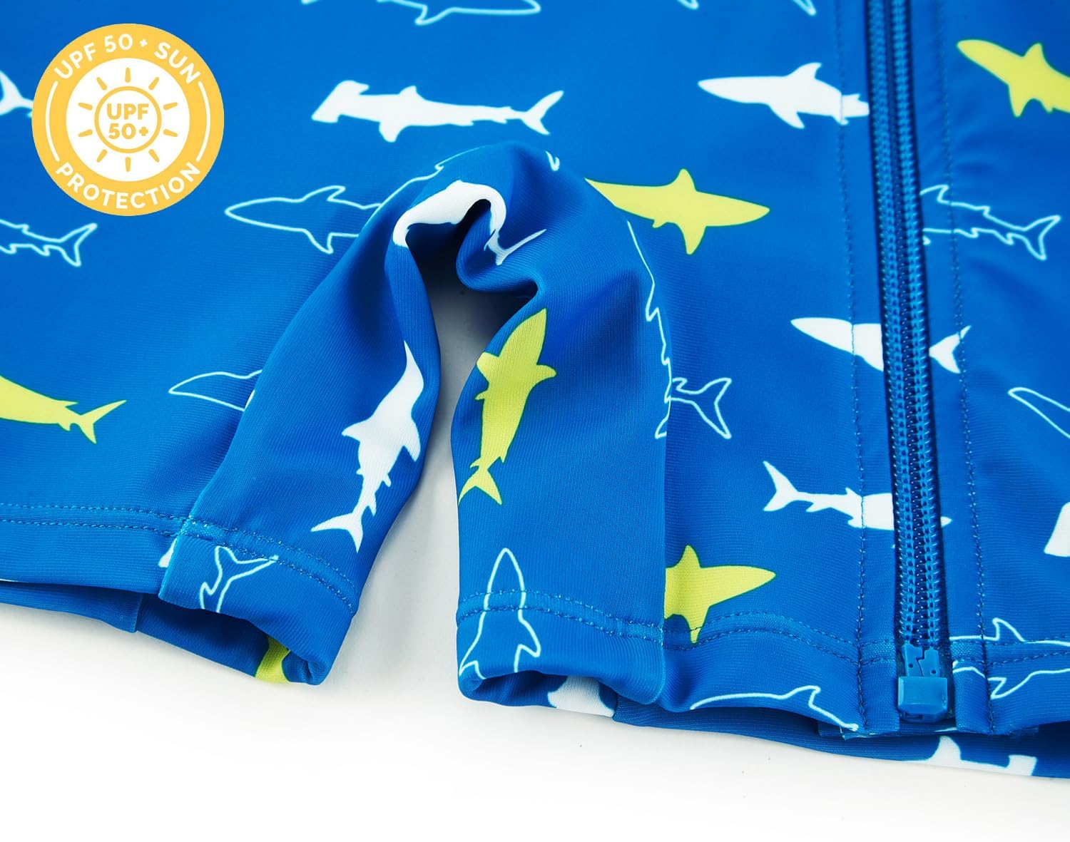 Baby Boy Swimsuit Rash Guard Shirts Toddler Boy Swimwear Full Zipper UPF 50+ Sun Protection Infant One Piece Bathing Suit - Image 6