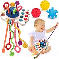 Vista 1 de Juguetes Montessori sensoriales para bebés de 6 a 12 a 18 meses, bolas sensoriales para bebés de 0 a 6 meses, juguete de desarrollo de dentición