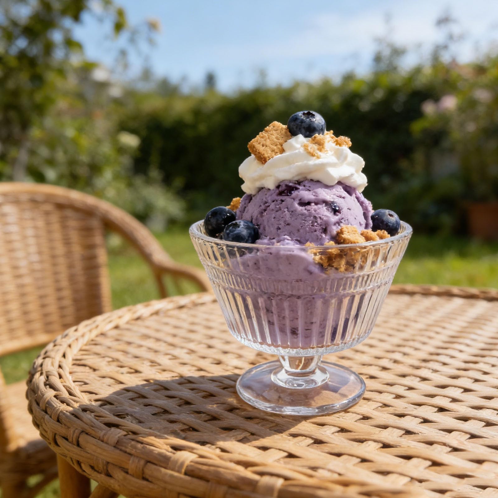Set 4pezzi Ciotole da Gelato in Vetro 9oz Resistenti al Calore Facili da Pulire Piedistallo Eleganti per Feste e Raduni Casual
