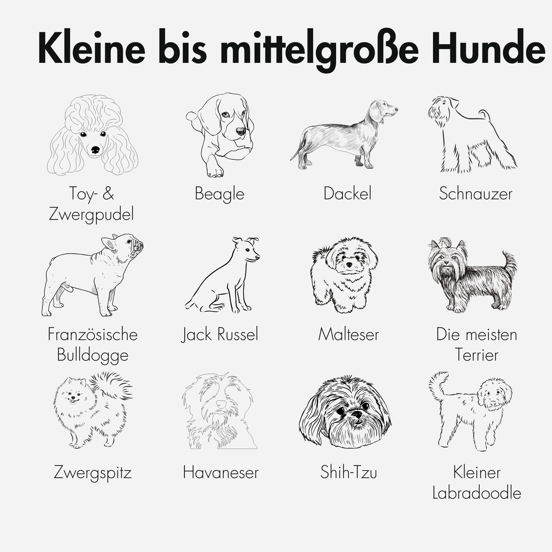 Fahrradkorb Hund Vorne bis 12 kg - Hundekorb Fahrrad E-Bike - Grau M