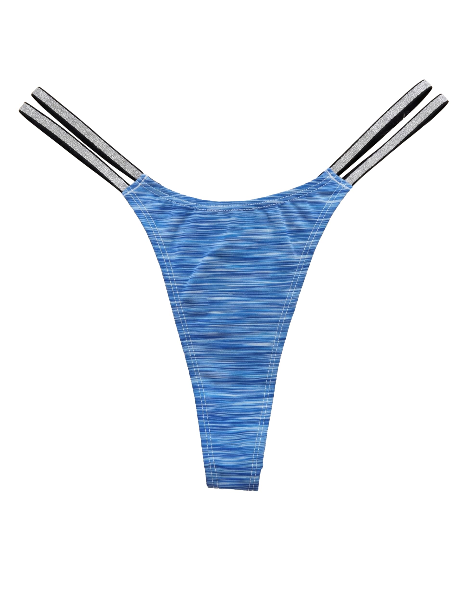 Women Printed Mid Rise Nylon Blend Thong Panty|T33-1_803P-image-46