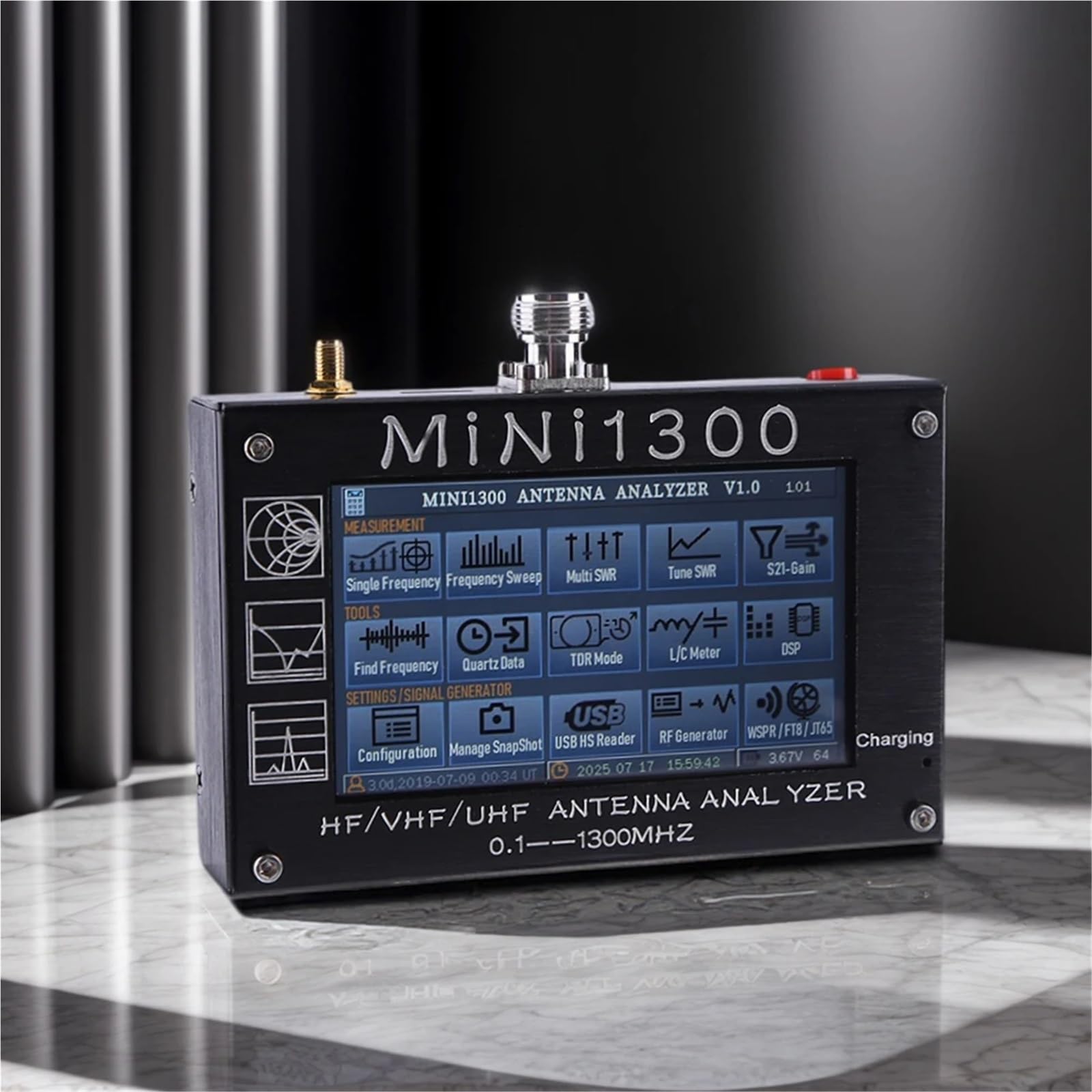 Analizator sieci Antena Wektorowa Analizator Sieci Miernik Tester z Ekranem Dotykowym 1.3G Mini 1300 do diagnostyki kabli sieciowych