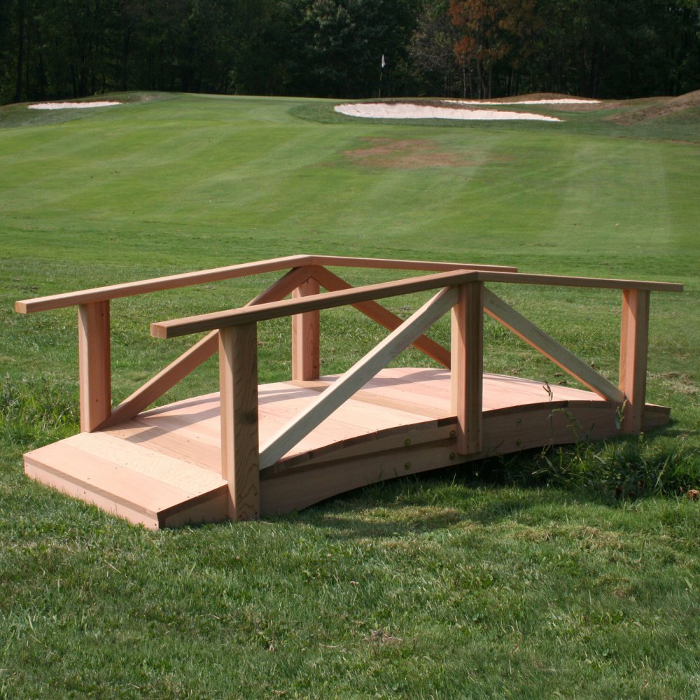 Amazon.com : Creekvine Designs 12' Cedar Pearl River Garden Bridge : Patio,  Lawn & Garden