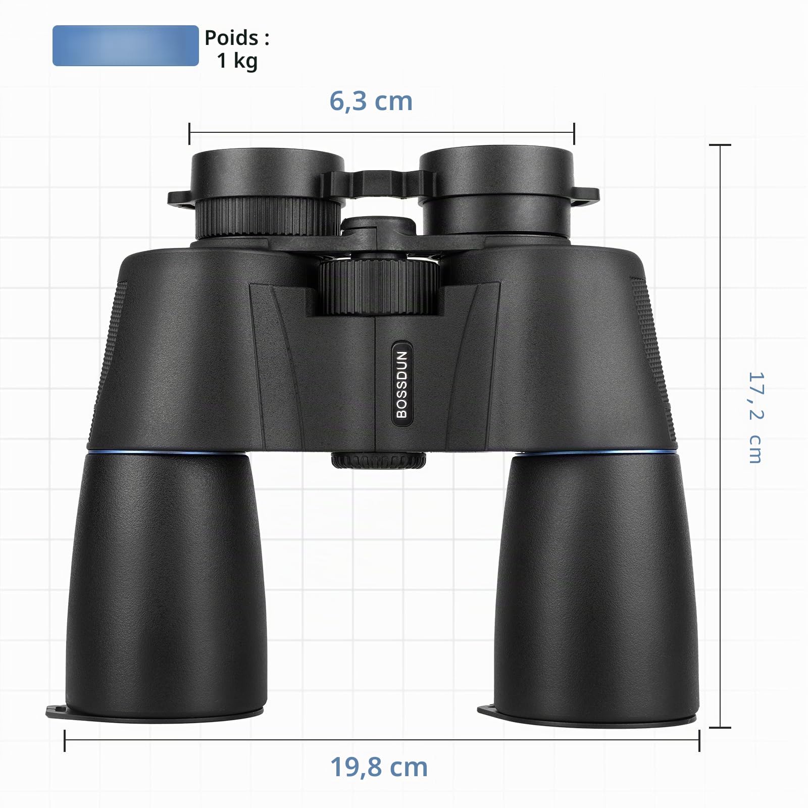 Jumelles 16x50 HD pour Adultes, Jumelles Professionnelles étanches avec prismes BaK4 et Grand Champ de Vision pour l'observation des Oiseaux et la Chasse