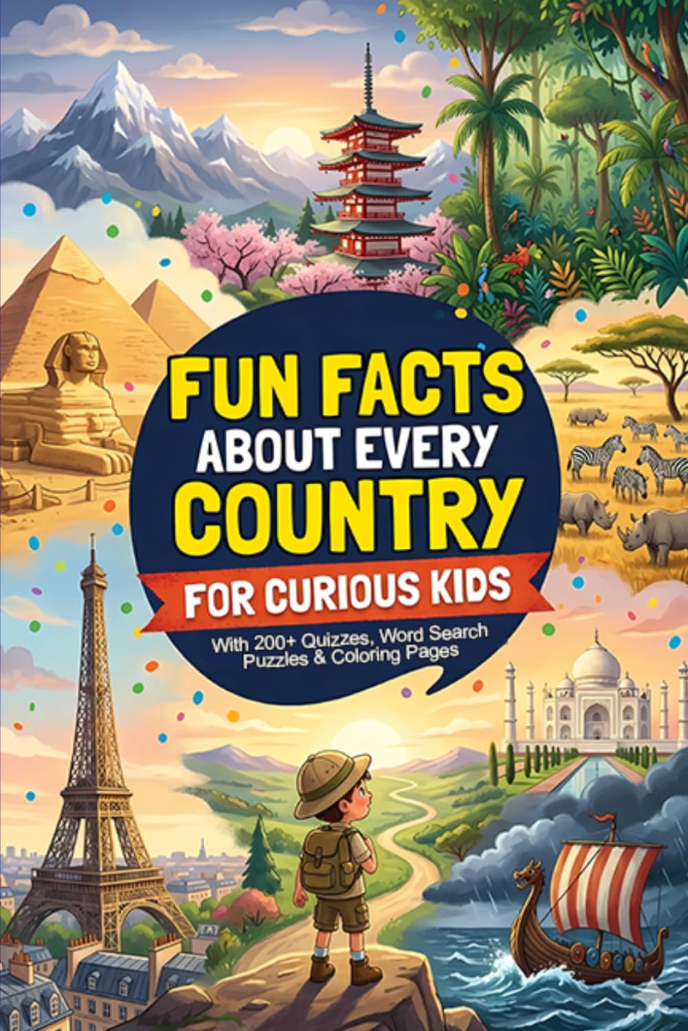 Fun Facts About Every Country for Curious Kids: Interesting Facts About Every Country With Fun Challenges Quizzes and Activities for Kids Ages 6-12