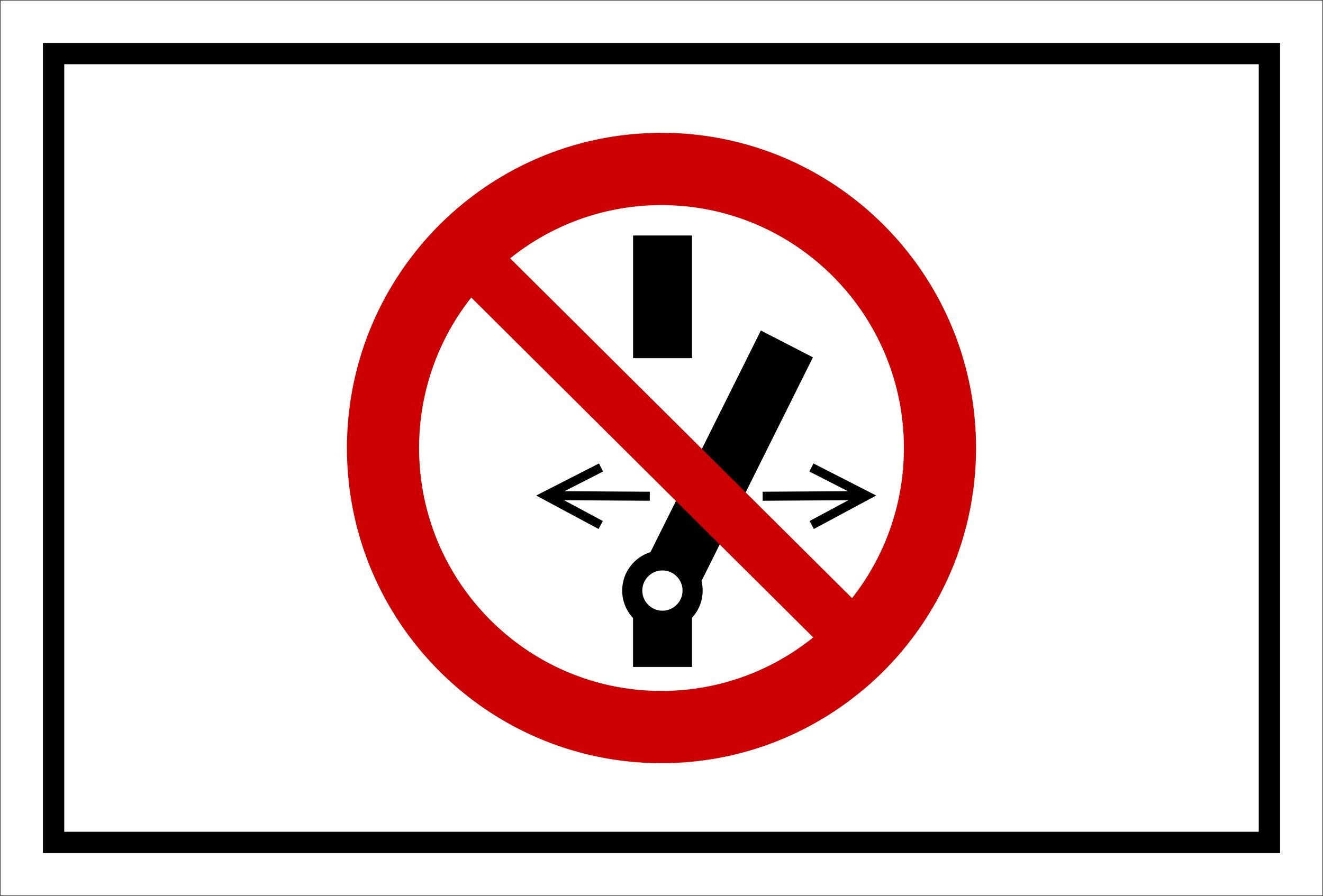 Schild Schalten verboten - P031 – 60x40 cm – 3mm Aluverbund – mehrere Größen/Materialien