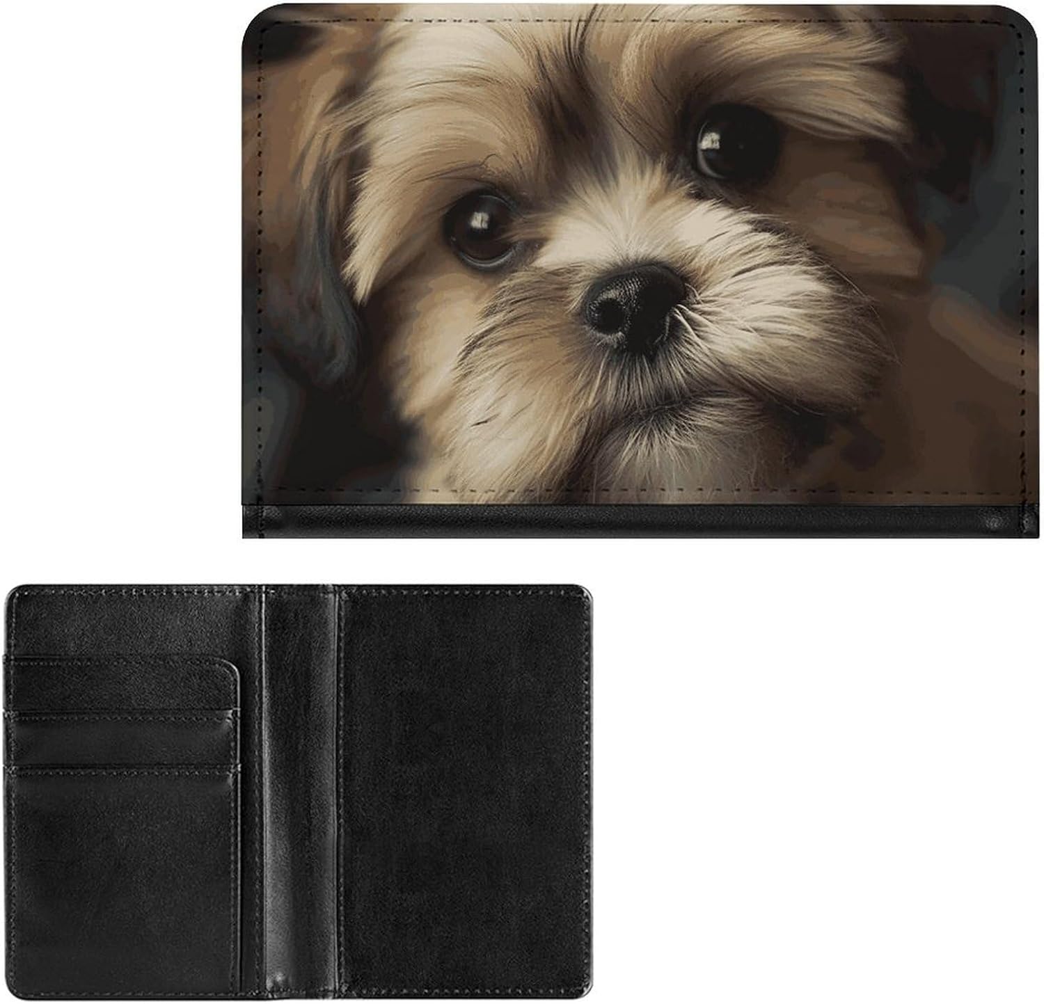 Passport And Vaccine Card Holder Little Dog Passport Holder Passport Case Passport Covers Passport Book Passport Protector Passport Wallet International Travel