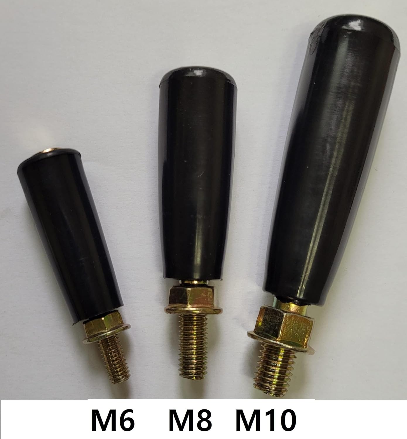 M8 X P1.25 Revolving Handle 3.15 Inch (80mm) - Replacement Crank Knob Grip for Hose Reel, Trailer Jack, Table Saw, Lathe, Made in Korea