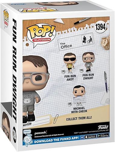 Miniatura 3 de Funko POP! TV The Office - Fun Run Dwight Schrute - Figura de vinilo coleccionable - Idea de regalo - Producto oficial - para niños y adultos - Fans
