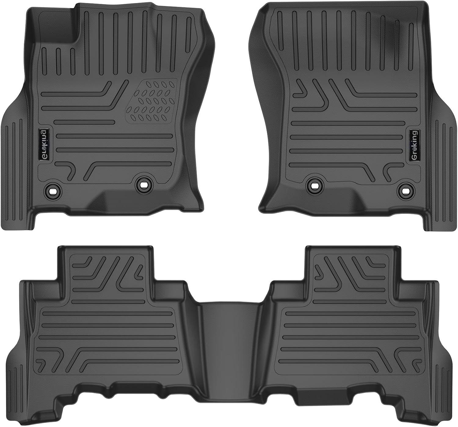 Floor Mat for 4Runner 2013-2024,TPE All-Weather Floor Liner,Front & Rear Row Seat Mats Liner,and Custom fit for GX460 2022-2014