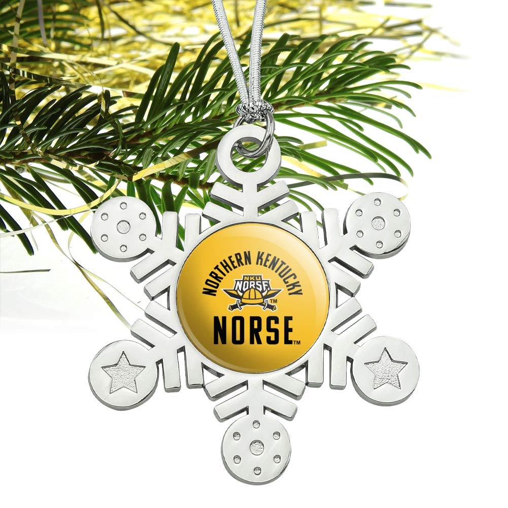 GRAPHICS & MORE Northern Kentucky University Norse Metal Snowflake Christmas Tree Holiday Ornament