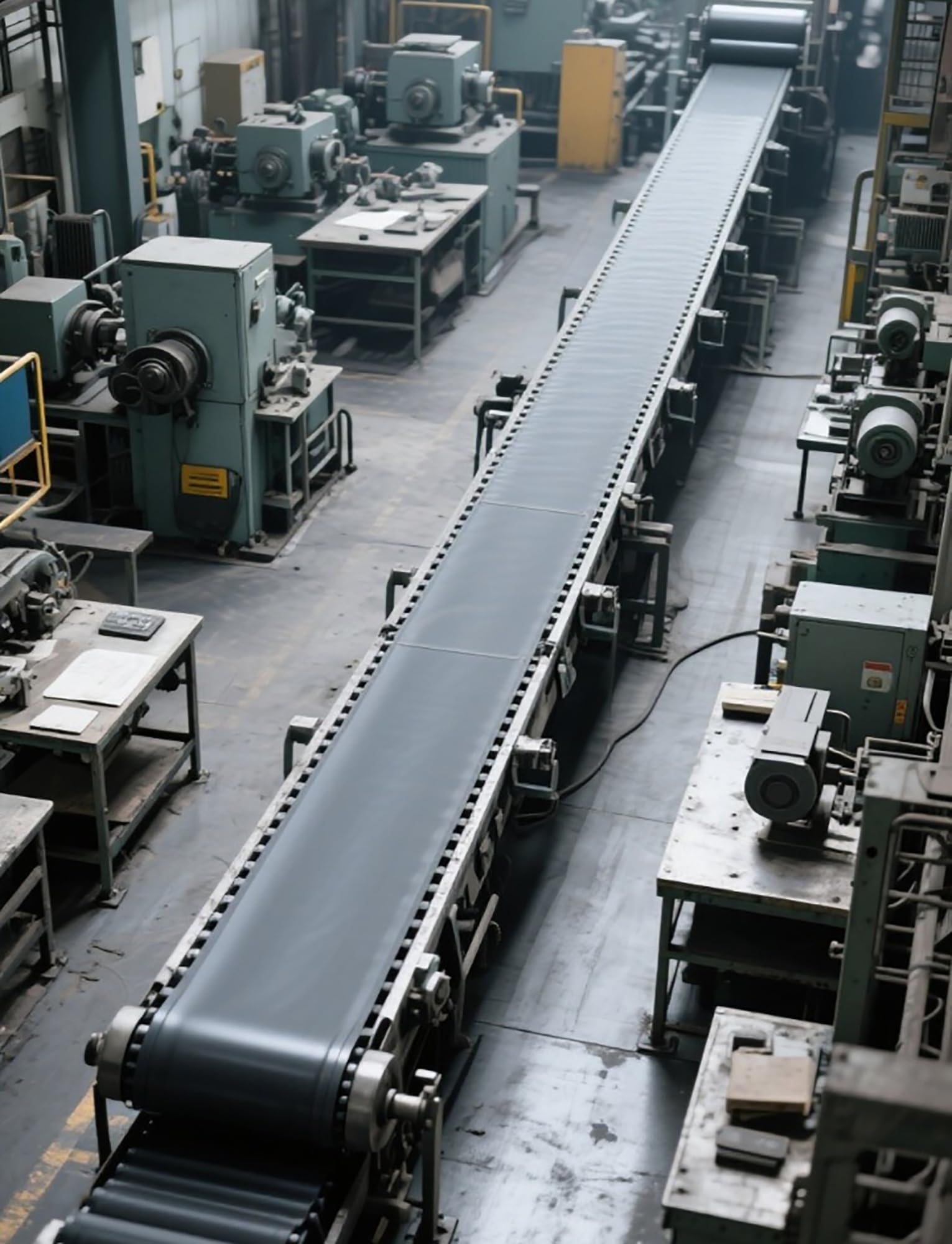 Nastro trasportatore industriale in PVC per impianti di confezionamento | Cinghia di trasmissione per linee di produzione | Soluzione di movimentazione di materiali pesanti ad alte prestazioni