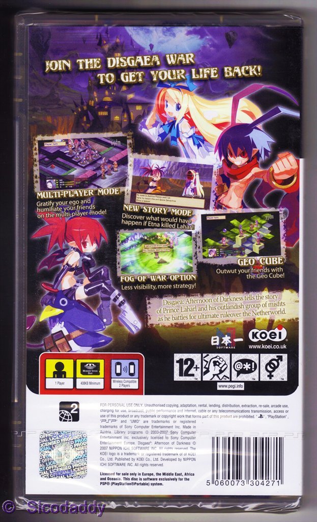 Disgaea: Afternoon of Darkness (PSP) : Amazon.co.uk: PC & Video Games