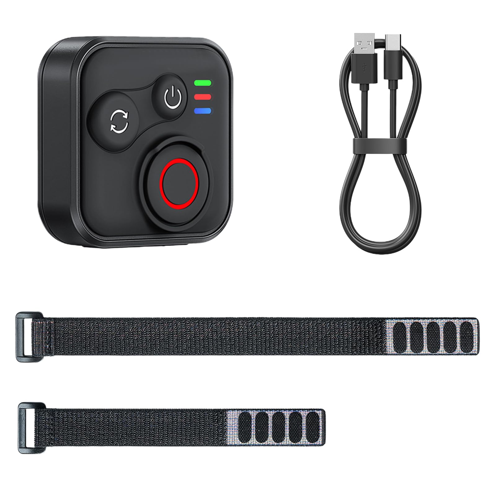Télécommande Bluetooth pour Insta360 X5/X4/X3/Ace Pro 2/Ace Pro/GO3S/GO3/Hero 13/12/11/IOS/Android Smartphone Appareil photo Accessoires avec dragonne, portée de 50 m BT5.1 Type-C