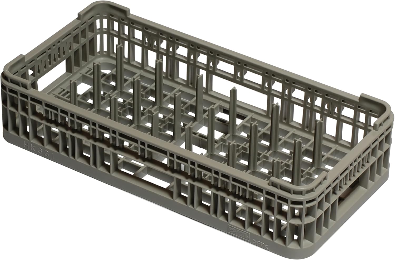 Ishikawa Resin Industry HK-331 Dish Drying Rack, Cycle Washing Half Rack, Plate, Gray, 19.7 x 9.8 x 4.3 inches (50 x 25 x 10.9 cm), 1 Piece, Polypropylene, Made in Japan
