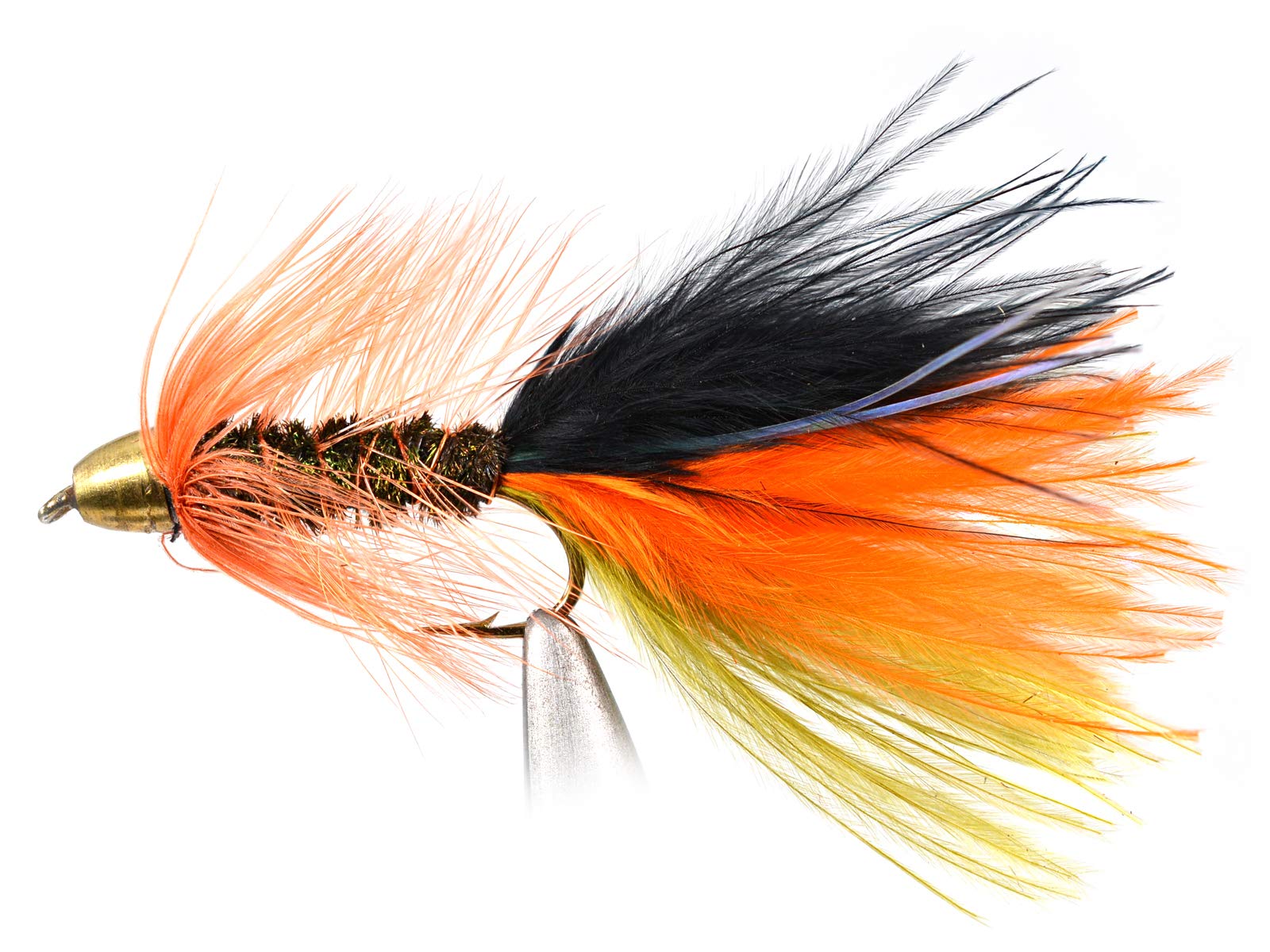 Thin Mint Streamer Fly Fishing Flies | Cone Head | Weighted | Mustad Signature Hooks - 12 Flies in Hook #6, #8, #10 or #12 | Trout Streamer