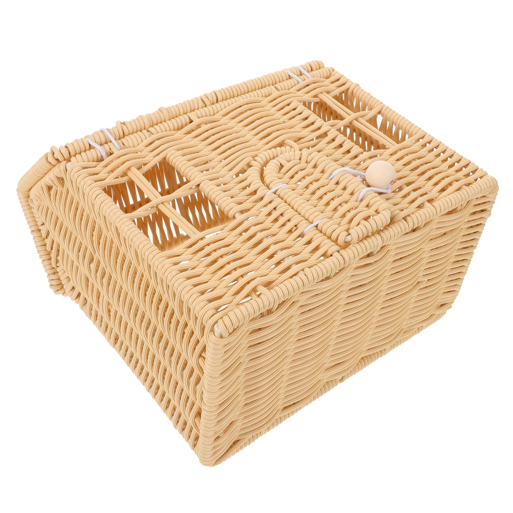 Cesta Tejida con Asa Forma Casa de Plástico Duradera para Dulces Snacks Portátil Fiestas Navideñas Shower Regalos
