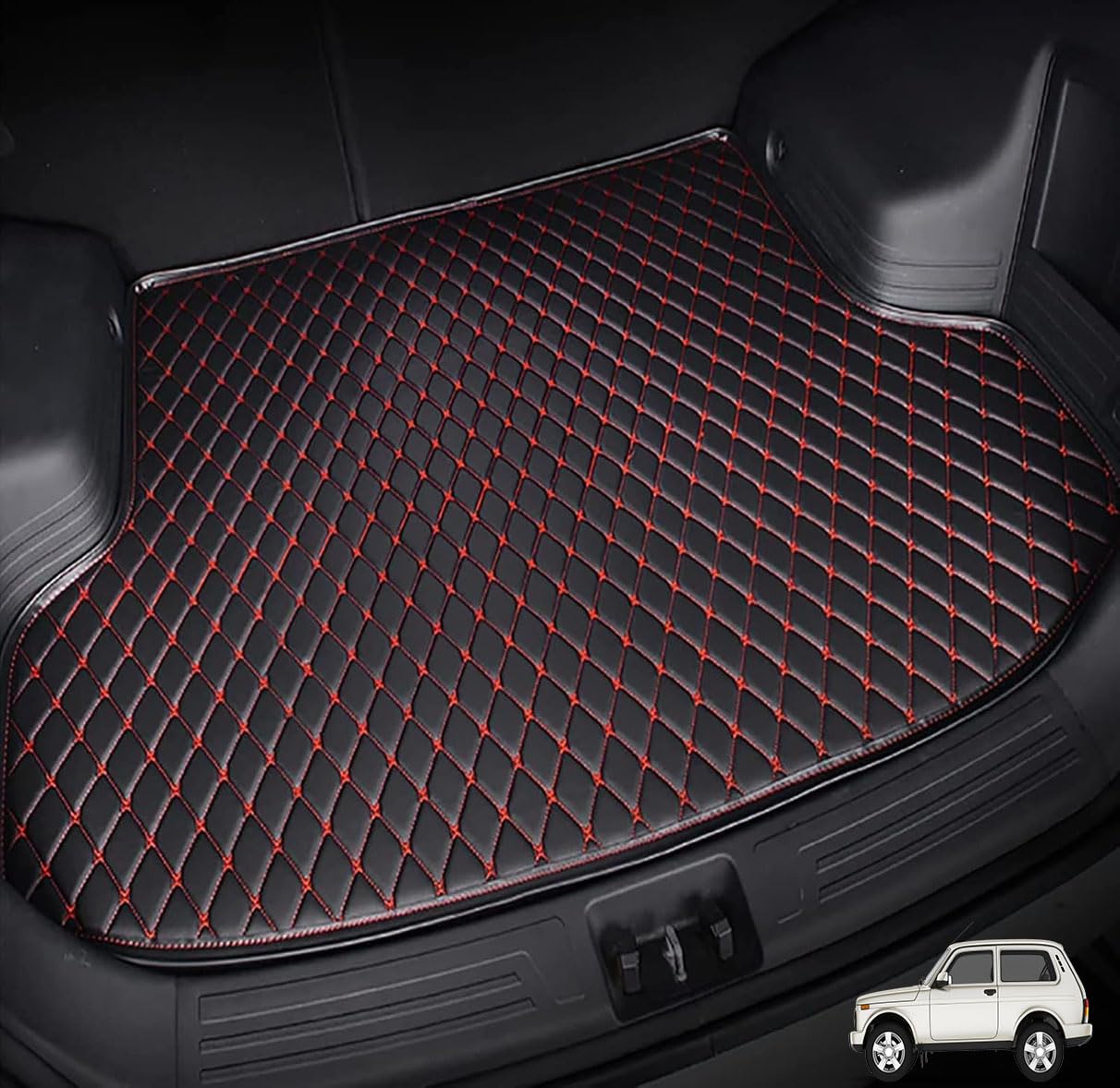 Vaatye A/Black-Red Vtye Cr Lether Boot Liner Mts For Udi Tt (2 Sets) Rodster Mk2 2007 2008 2009 2010 2011 2012 2013 2014,Uto Rer Trunk Crpet Protector Nti-Scrtch Nti-Slip Wterproof Ccessories