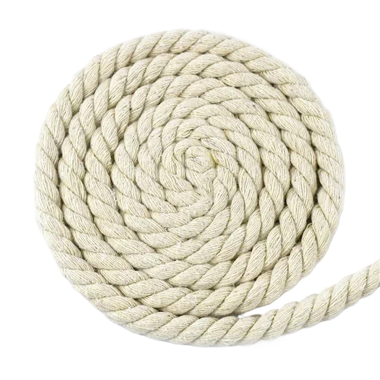 Twisted Cotton Cord 5Meters 5-20mm 3 Shares Twisted Cotton Rope Colored Weave Cords Macrame Ropes Craft Materials(Color 14,20mm-2Meters)