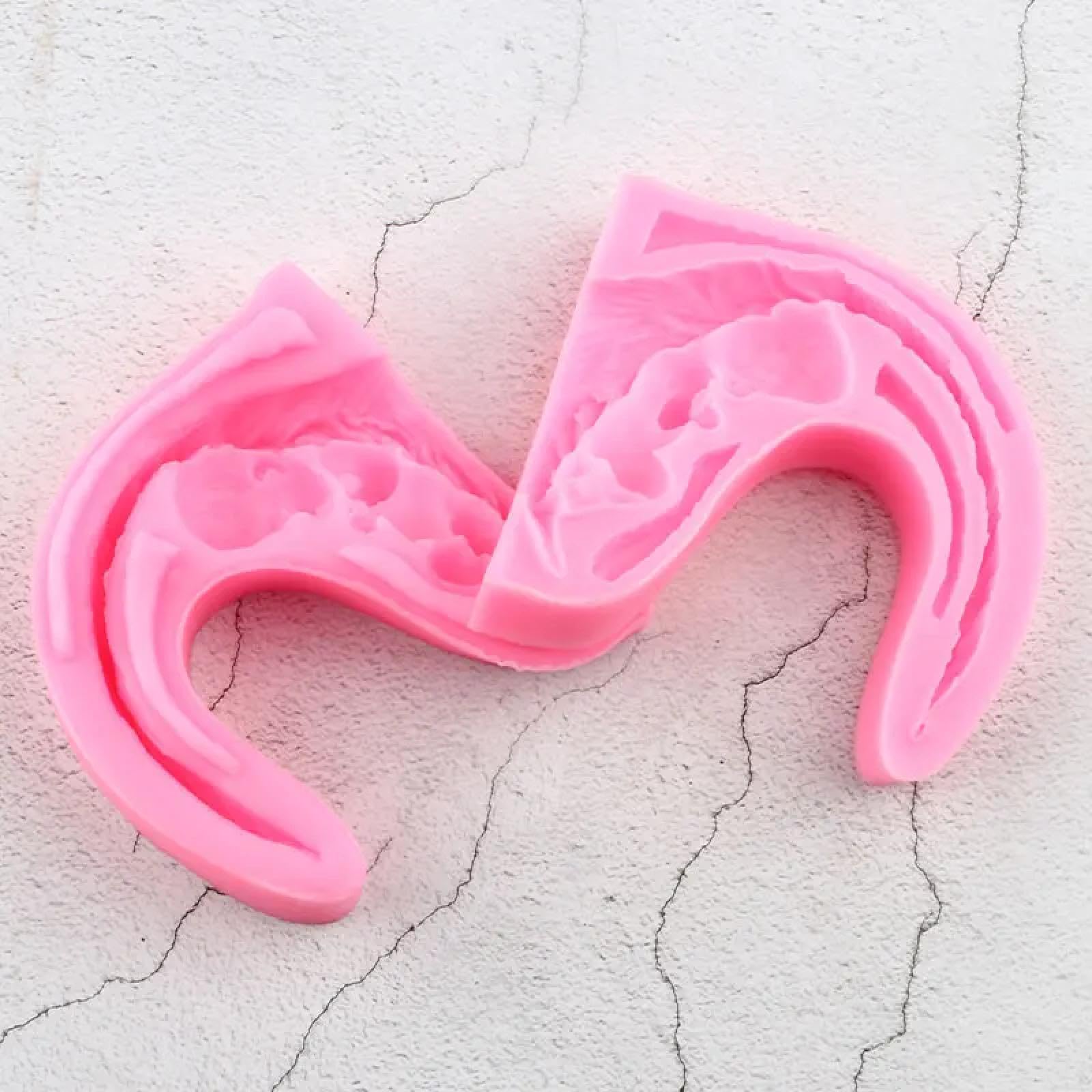 Silikonformen, Seifenformen, 16 x 8,1 cm, Blätter, schlafendes Baby, Silikonformen, Seife, Harz, Ton, Kerzen, Fondant, Kuchen, Dekoration, Werkzeuge, Süßigkeiten, Schokoladenformen