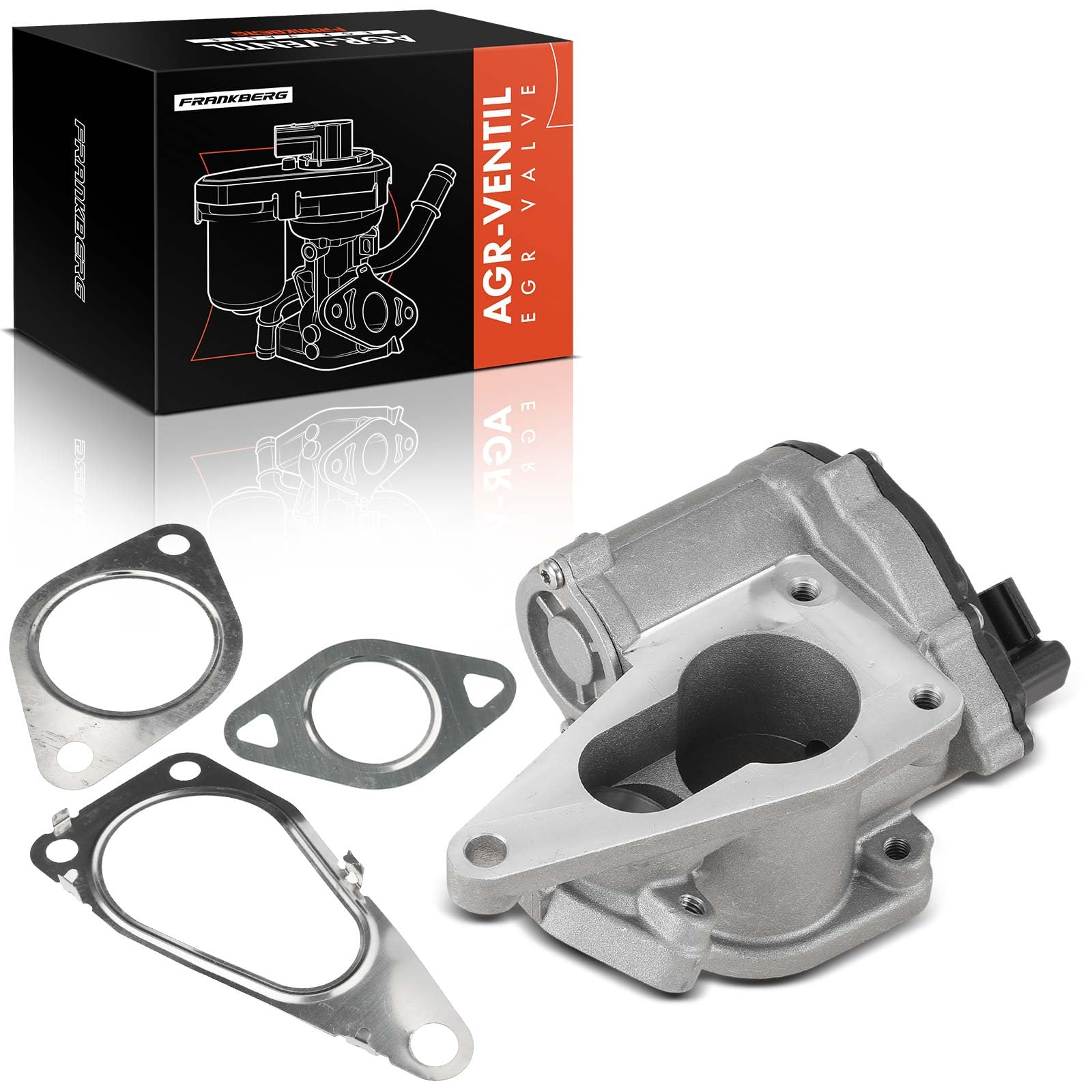 Frankberg Válvula EGR de recirculación de gases de escape 147106672R | Compatible con: Scénic II JM0/1, M.e.g.a.n.e II Estate KM0/1, Laguna II Grandtour KG0/1