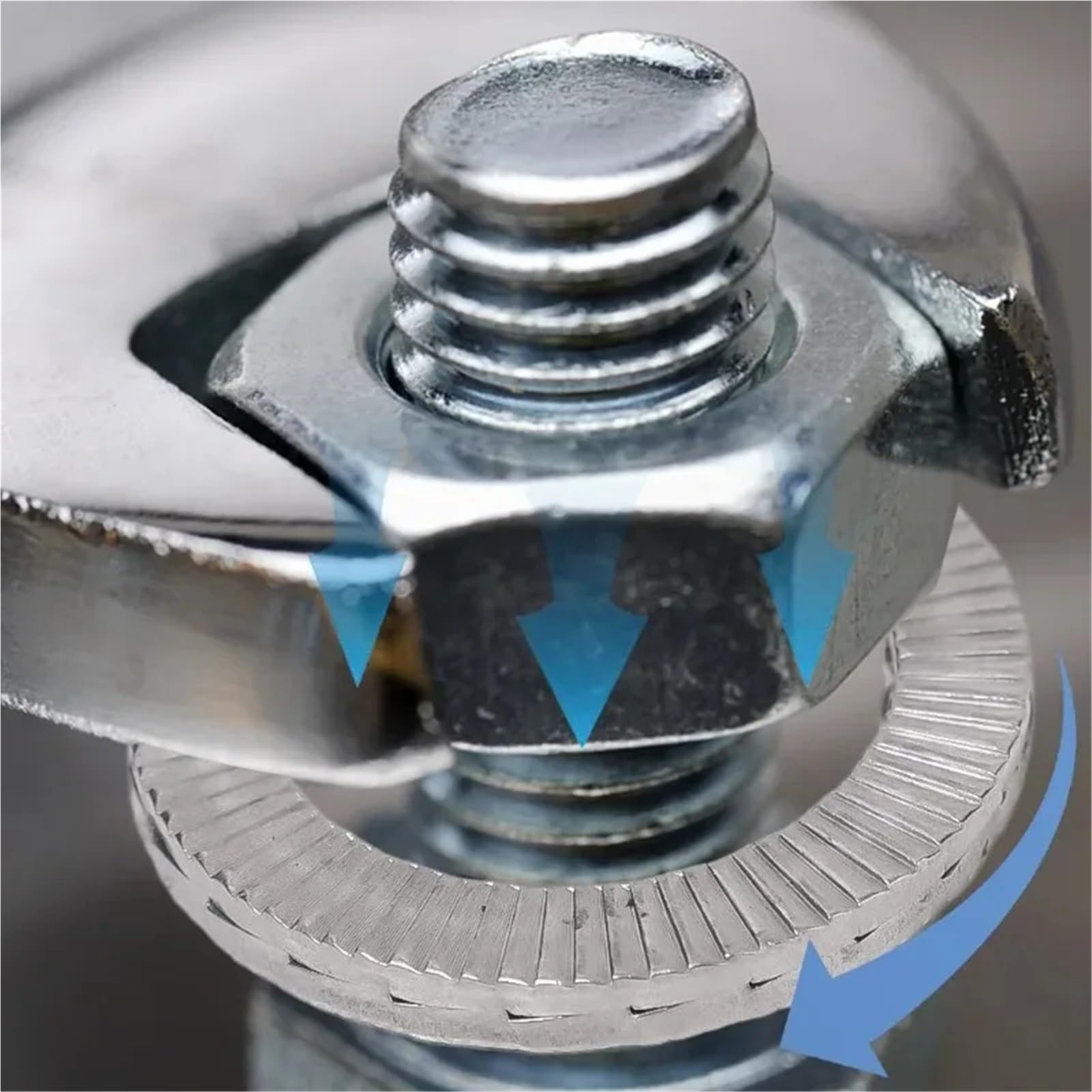 Arandelas Metalicas Arandela de acero autoblocante, arandelas de doble pila, tornillos antiaflojamiento, Kits surtidos, accesorios de sujeción for muebles del hogar(M14,100PCS)