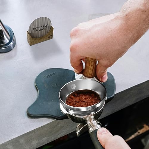 Miniatura 9 de JIDACHI Embudo dosificador magnético anillo dosificador de 2.283 in y pantalla de disco de 2.283 in, accesorios de embudo de repuesto plateado con 8