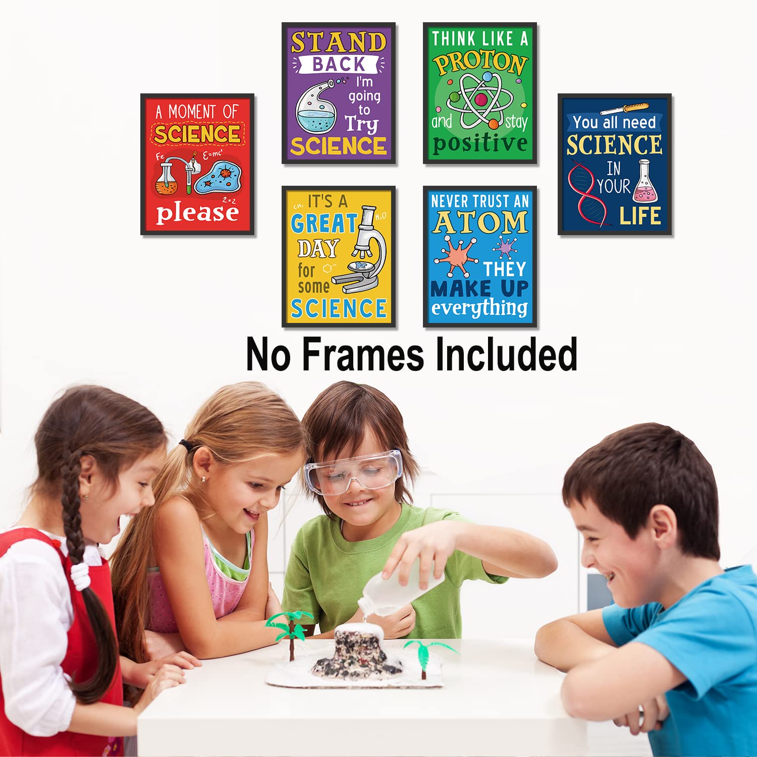 HOURIA Science Canvas Wall Art,Colorful Chemistry Qatar - View #3