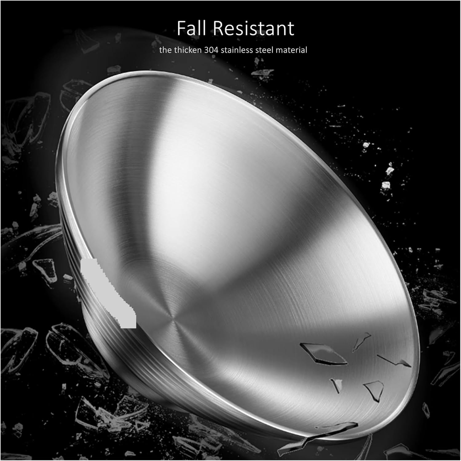 Mixing Bowls, Stainless Steel Mixing Bowl 304 Ramen Hollow Design Heat Insulation Noodle Basin 20cm~26cm Fall Resistant Tableware(20cm)