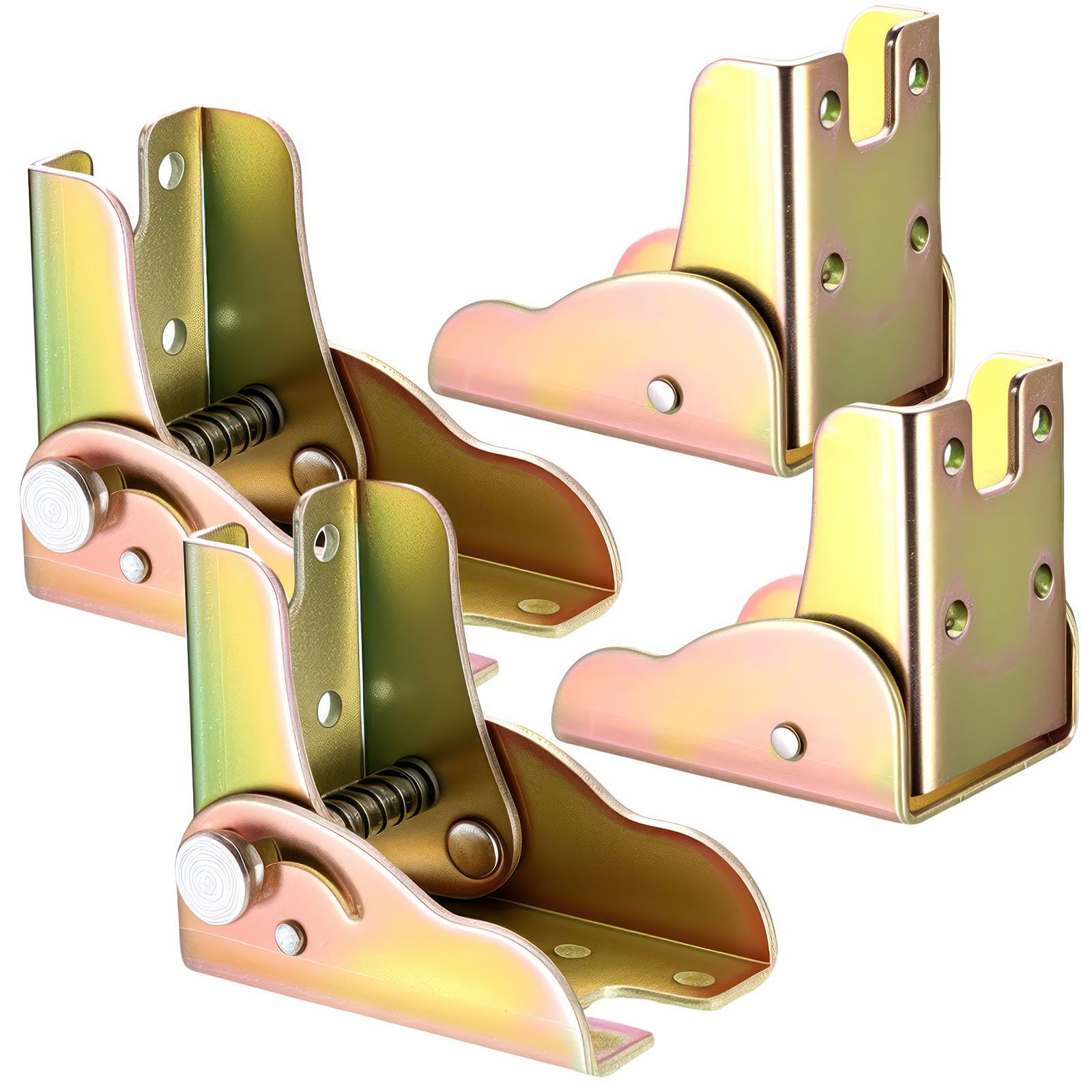 4 Piezas Bisagras Plegables Autoblocantes, Bisagra Autoblocante 90 Grados, Patas de Mesa Plegables, Soporte de Extensión Bisagras Mesa Plegable Metal para Patas Plegable, Cocina Oficina Mesa Pared