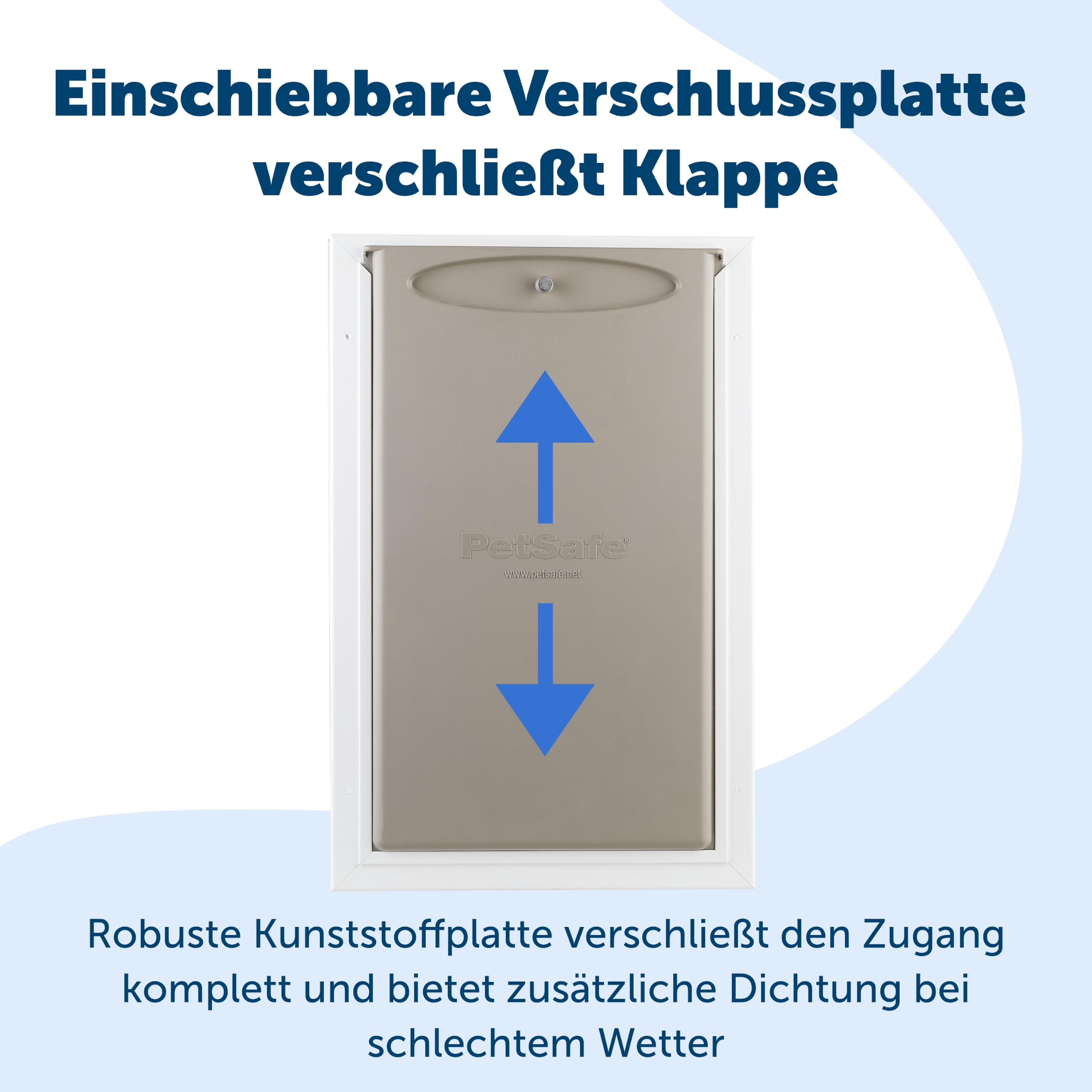 PetSafe Energieeffiziente Aluminium Haustiertür für Extreme Wetterbedingungen - Isoliertes Klappensystem - Für Katzen & Hunde - XL