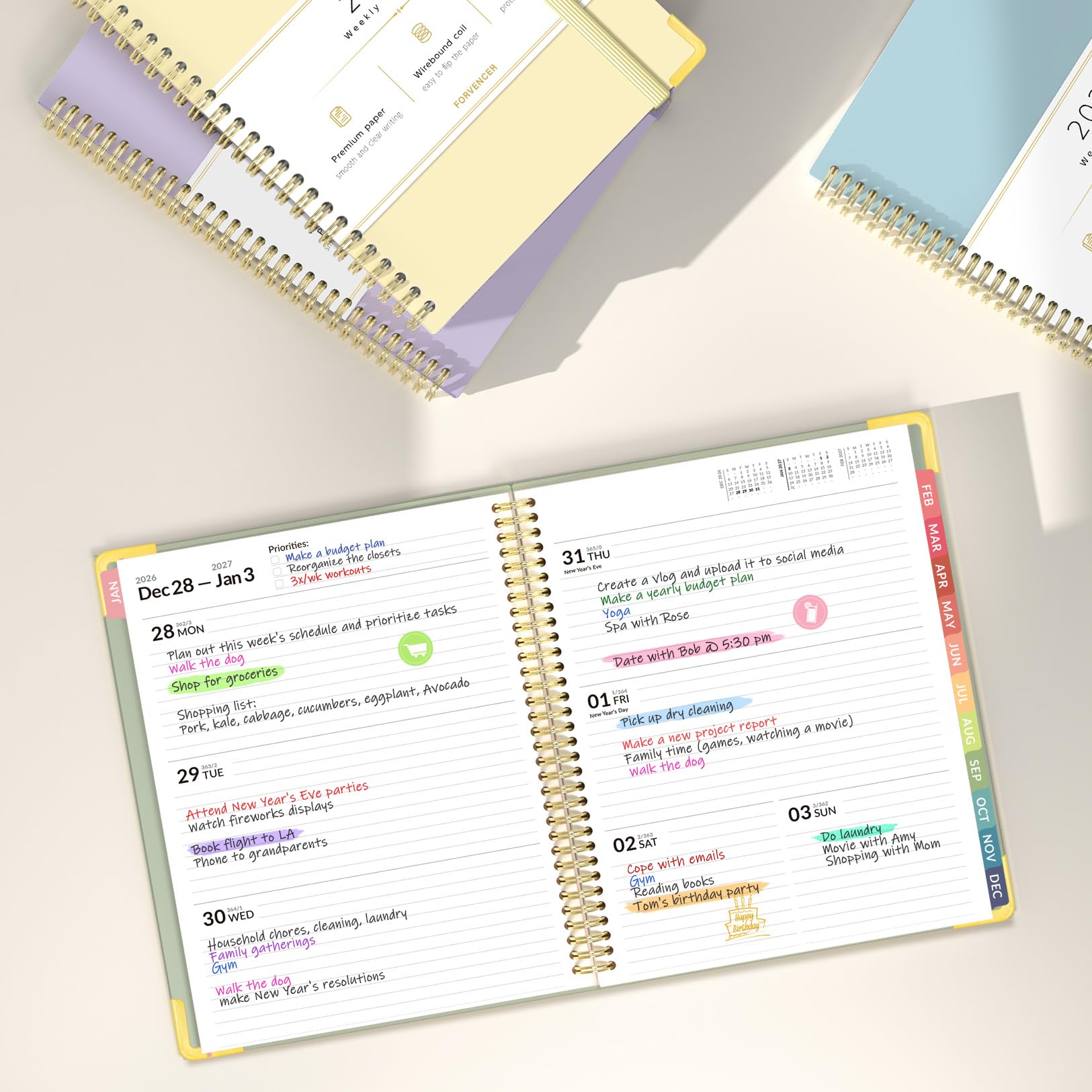 2027 Planner - Weekly & Monthly, Hardcover -7