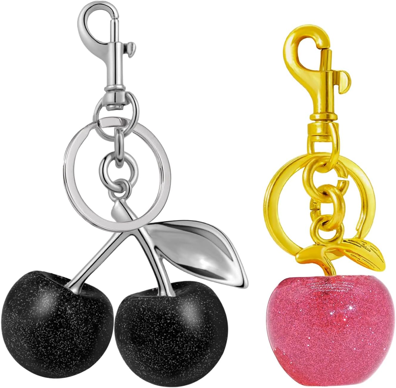 Cute Cherry Keychains Cherry Bag Charm Handbags Purse Cherries Charms Key Chain Accessories Birthday Christmas Gifts