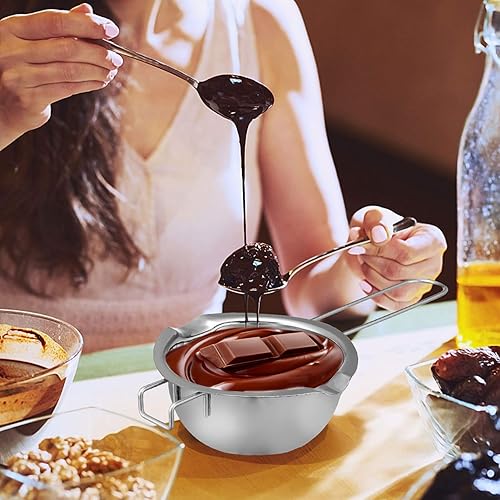 Miniatura 5 de EXCEART Olla de fusión de velas doble para derretir queso y mantequilla de cera de chocolate, olla de acero inoxidable de 11.02 pulgadas con mango