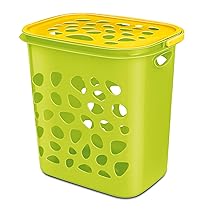 Milton Hamper Laundry/Toy Organizer Basket, 35 litres, Lemon Green