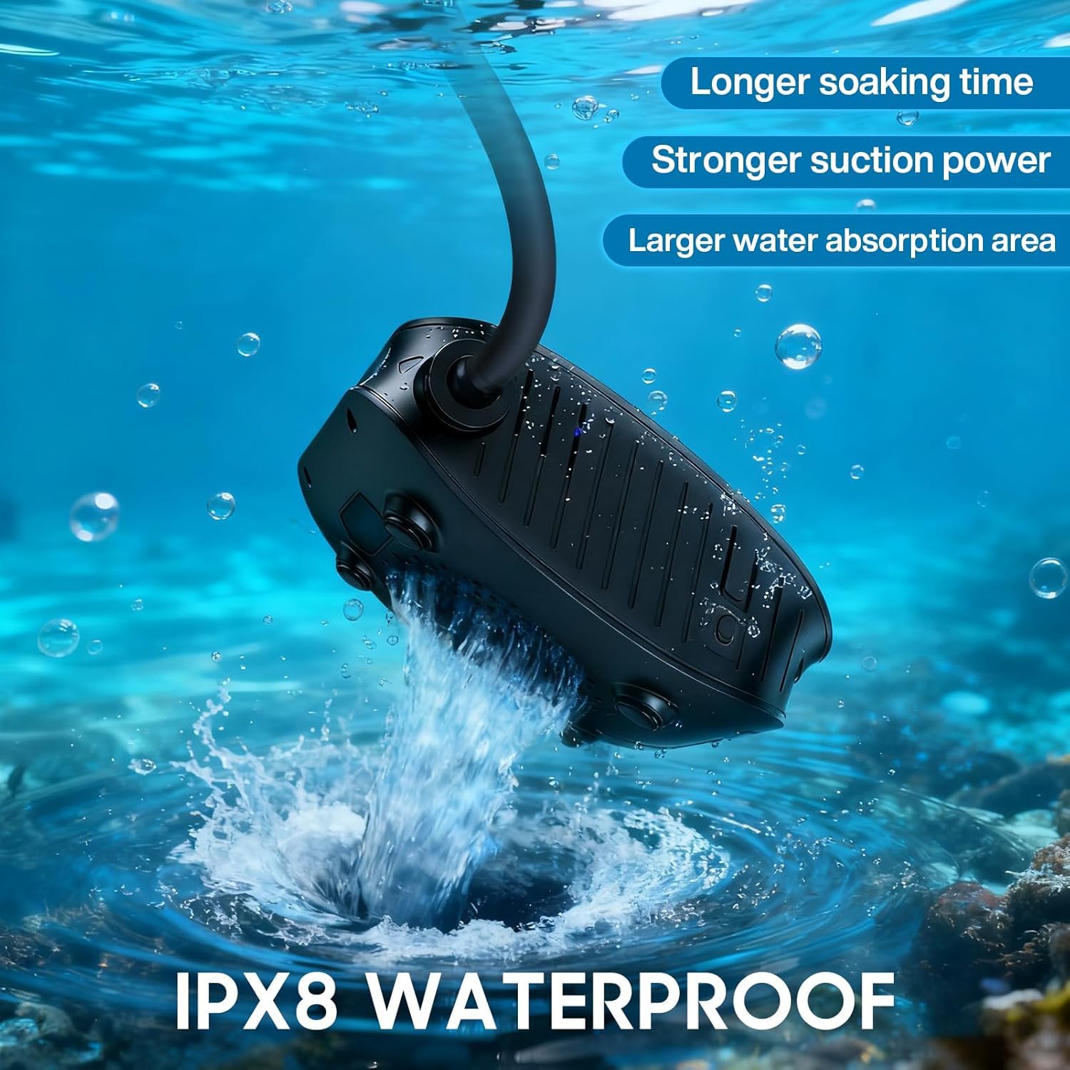Tragbare Dusche für Camping, 7800/8000mAh Wiederaufladbare Außendusche mit Duschkopf, Wiederaufladbare Pumpe, Intelligente LED-Temperaturanzeige, für Camping, Wandern, Reisen, Auto
