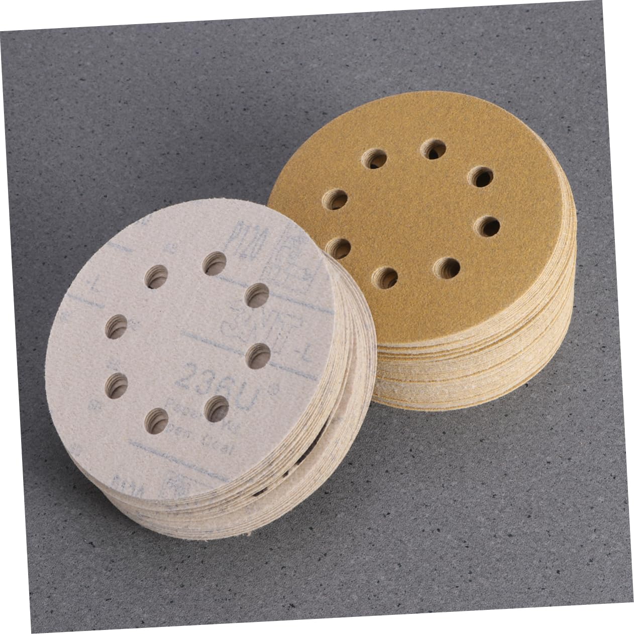 100pcs 5-inch High Grit Sandpaper 120 Grit Drill Sanding Discs Dustless Pads