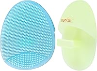 Vista 13 de INNERNEED Juego de cepillos de limpieza facial de silicona suave, almohadilla exfoliante suave y masajeadora, diseño antideslizante para eliminación