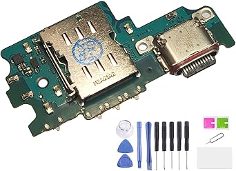 غالاكسي s21 fe 5 g استبدال شحن USB ميناء المجلس أجزاء لسامسونج غالاكسي s21 fe 5 G SM-G990U1/DS G990a G990w 6.4 بوصة [لا يصلح ل s21 الإصدار]