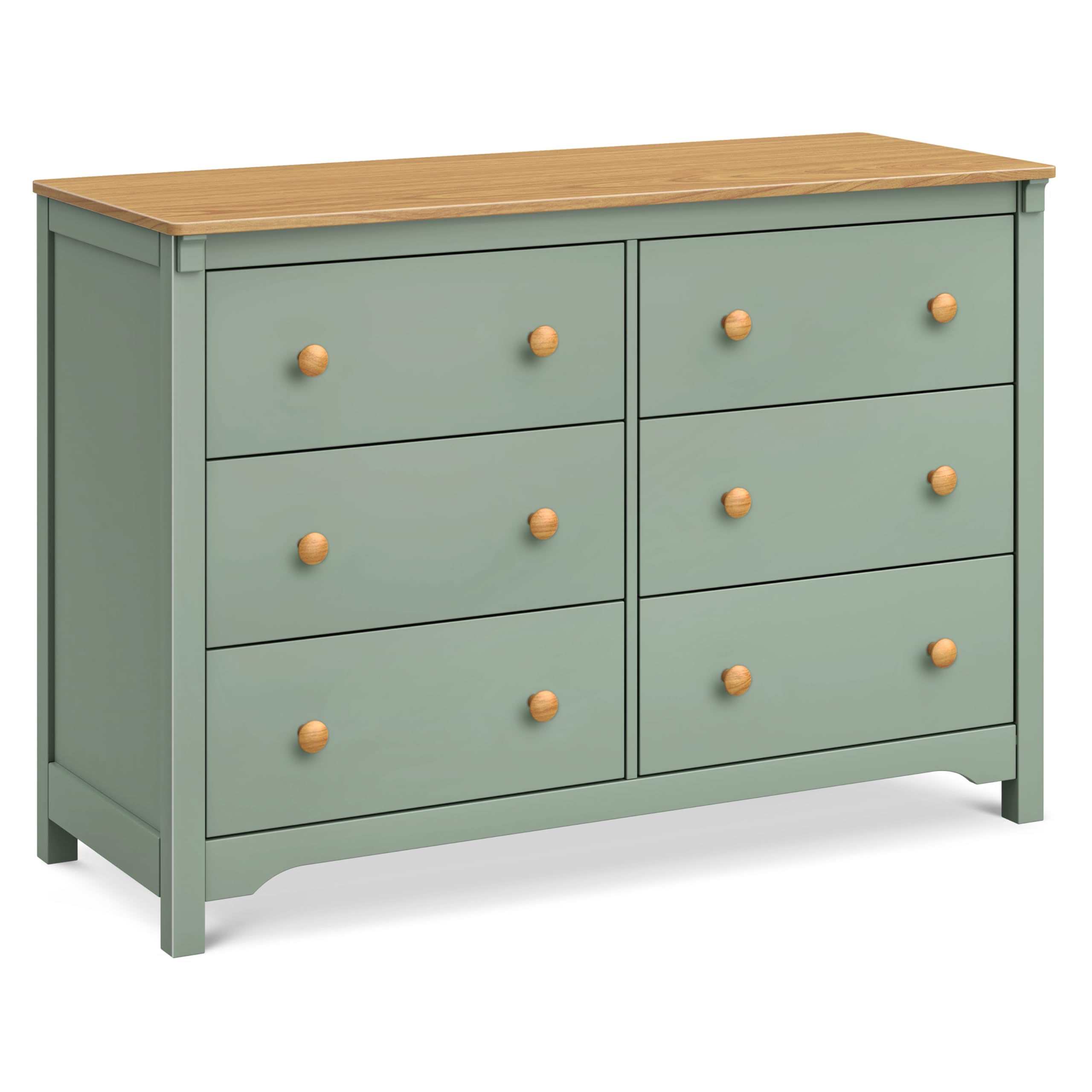 Amazon.com: Davinci Shea 6-Drawer Dresser in Light Sage and Honey, GREENGUARD Gold Certified : Home & Kitchen Amazon.com: Davinci Shea 6-Drawer Dresser in Light Sage and Honey, GREENGUARD Gold Certified : Home & Kitchen