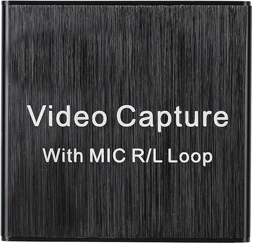 DAUERHAFT Captura de video HDMI tarjeta de captura de video USB de alta resolución 1 canal de 0138in 1 entrada de micrófono para enseñanza de