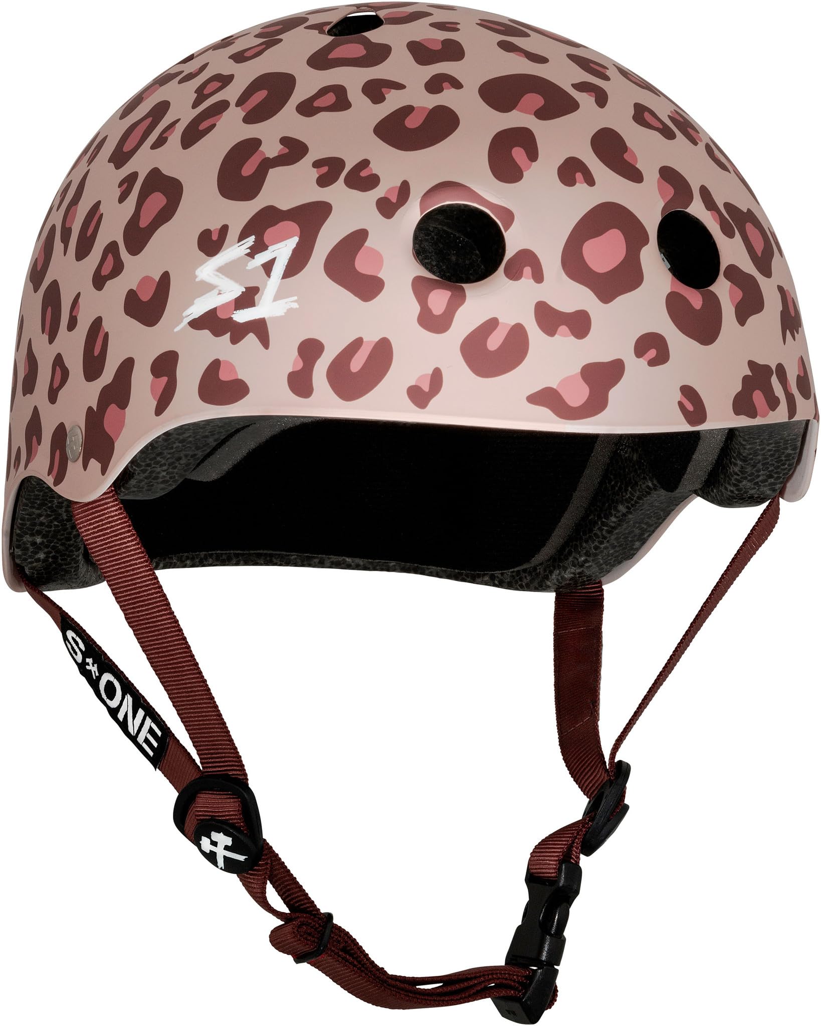 S1 Lifer Helmet for Skateboarding, BMX, and Roller Skating - EPS Fusion Foam, CPSC & ASTM Certified - Light Pink Cheetah XXX-Large (59.4 cm) — image 1