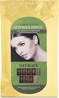 Soft Black Color By Nature Lustrous Henna 100 grams