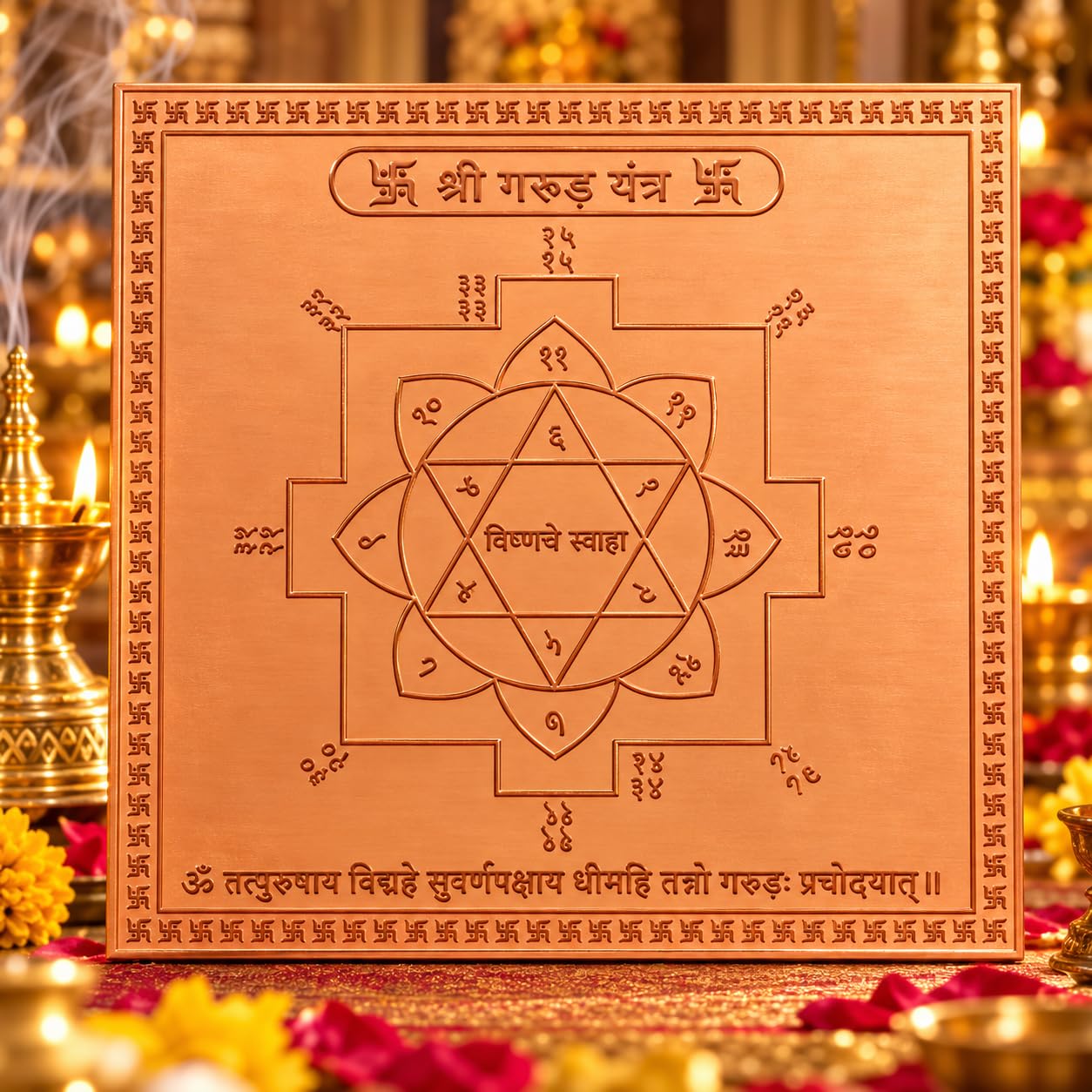 Copper Shiv Yantra - Spiritual Protection & Peace -21