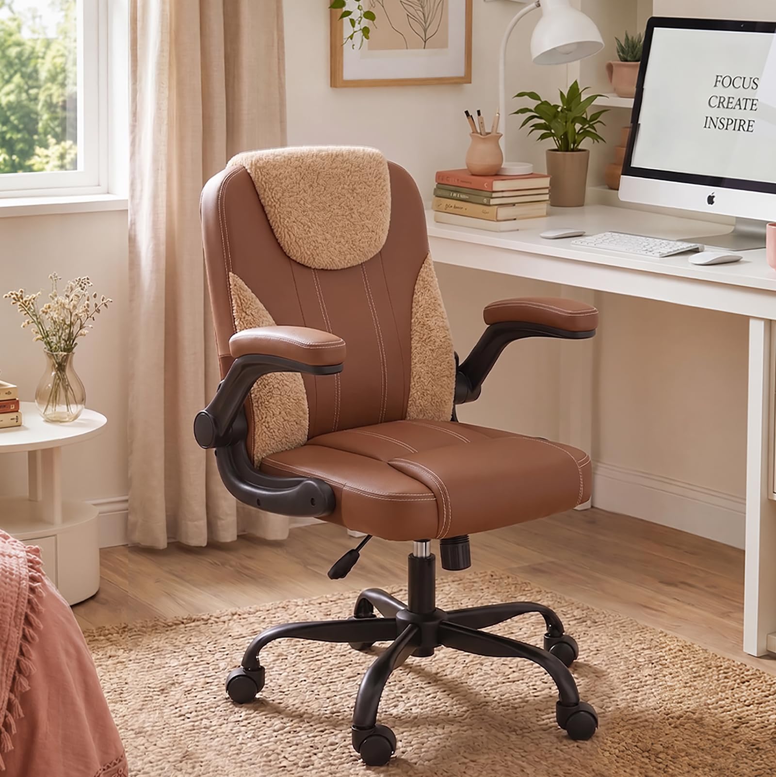 Amazon.com : Pinmoco Waterproof Leather Ergonomic Office Chair
