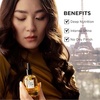 Lazartigue Huile des Reves Nourishing Dry Oil for Hair, Adds Shine & Nourishment with Argan, Apricot & Camellia Oils, Vegan, Sulfate & Silicone Free